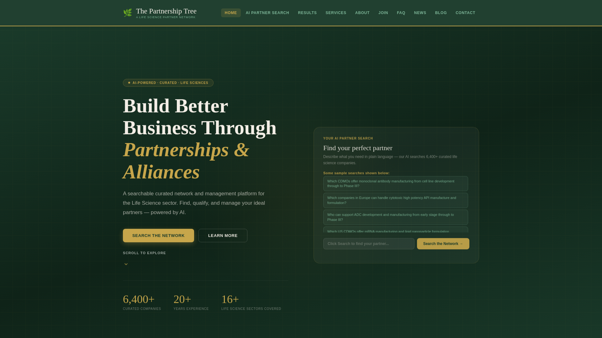website screenshot of https://partnershiptree-dev.pages.dev/