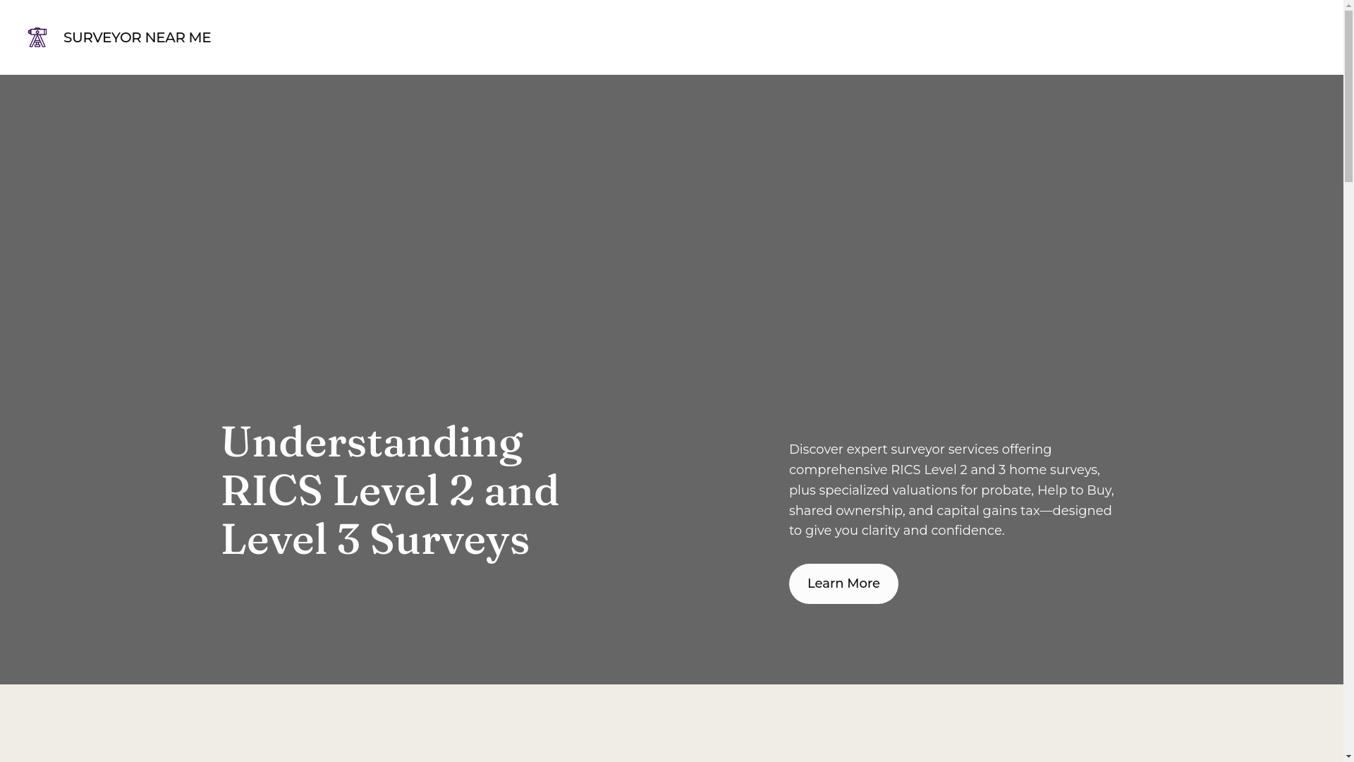 website screenshot of https://surveyornearmeltd.co.uk/