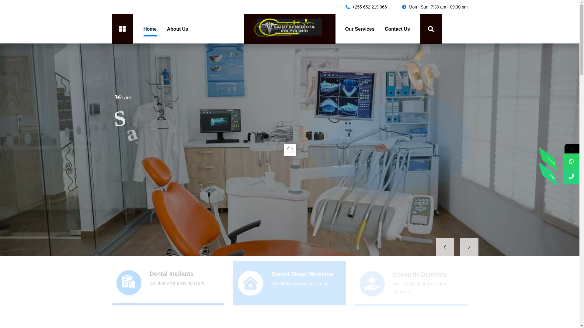 website screenshot of https://saintbenedicta.co.tz/