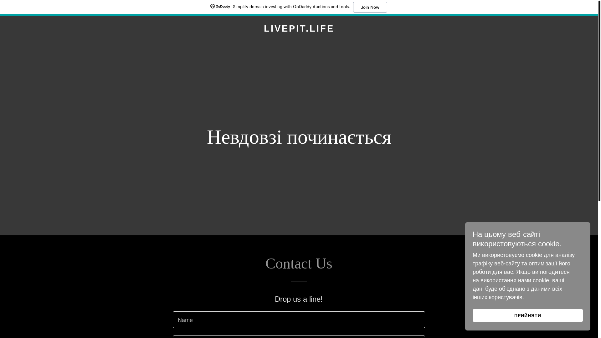 website screenshot of https://livepit.life/