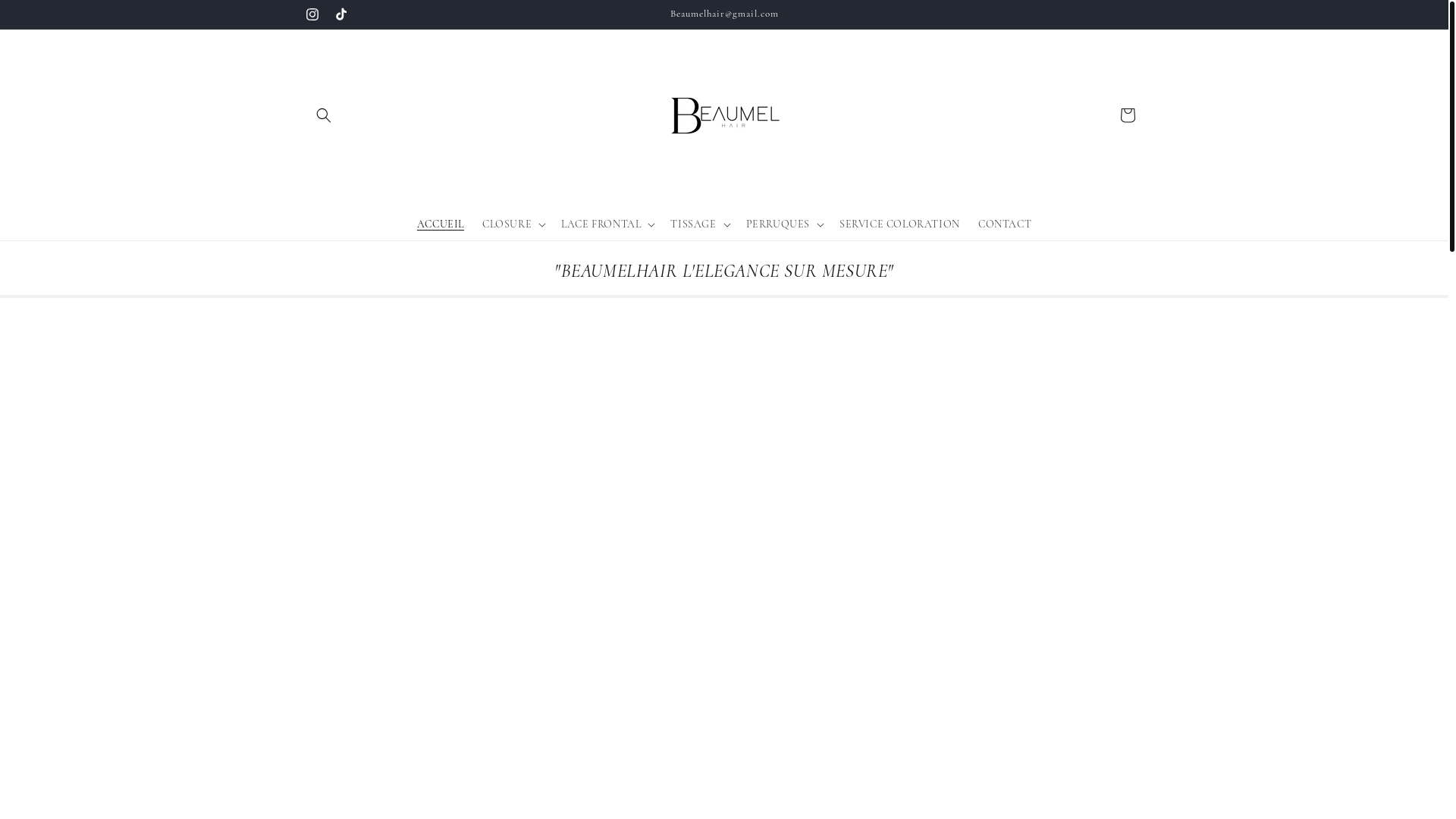 website screenshot of https://beaumelhair.com/
