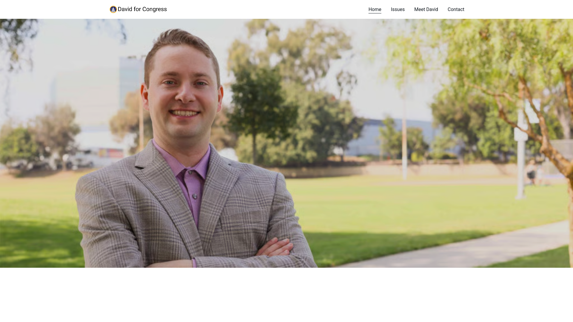 website screenshot of https://sedlickforcongress.com/