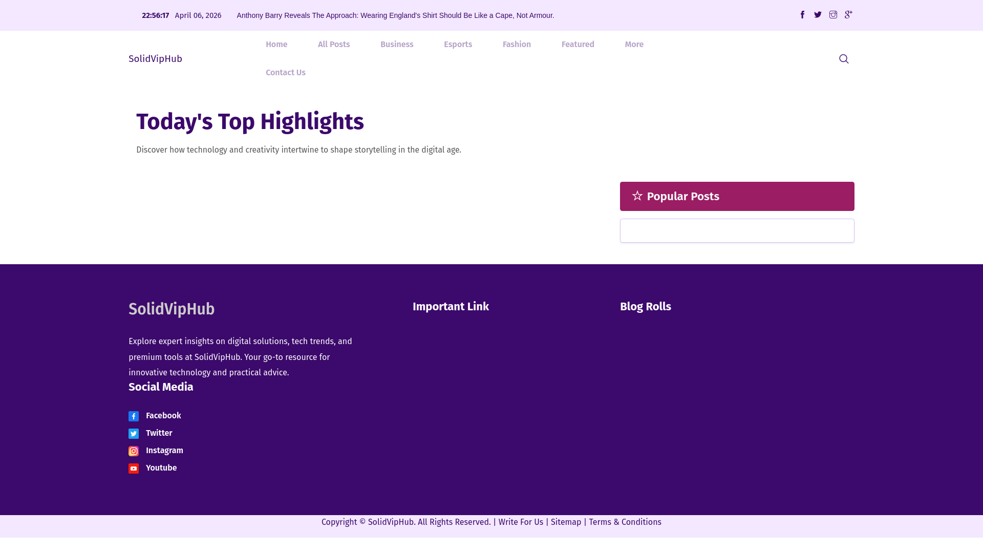 website screenshot of https://solidviphub.nl/