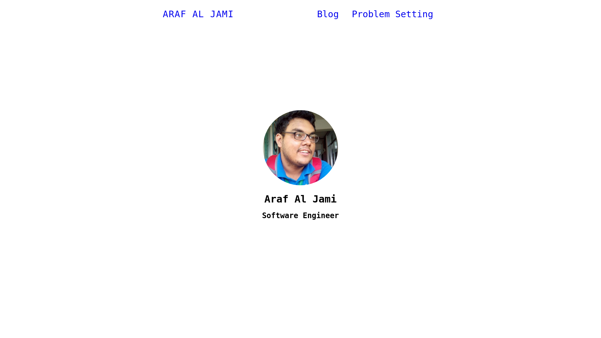 website screenshot of https://araf-aljami-me.pages.dev/