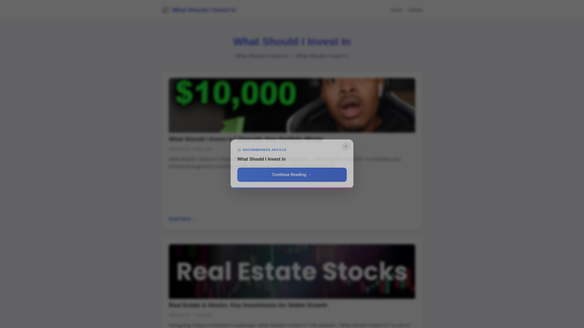 website screenshot of https://what-should-i-invest-in.pages.dev/