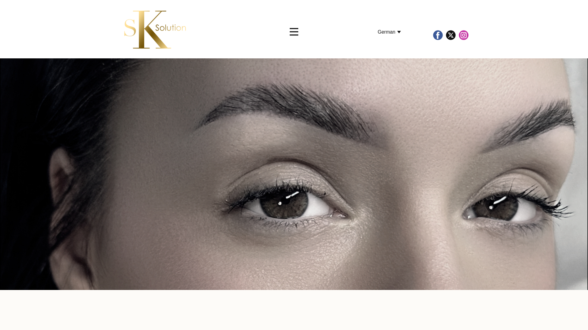 website screenshot of https://saras-kosmetik.studio/