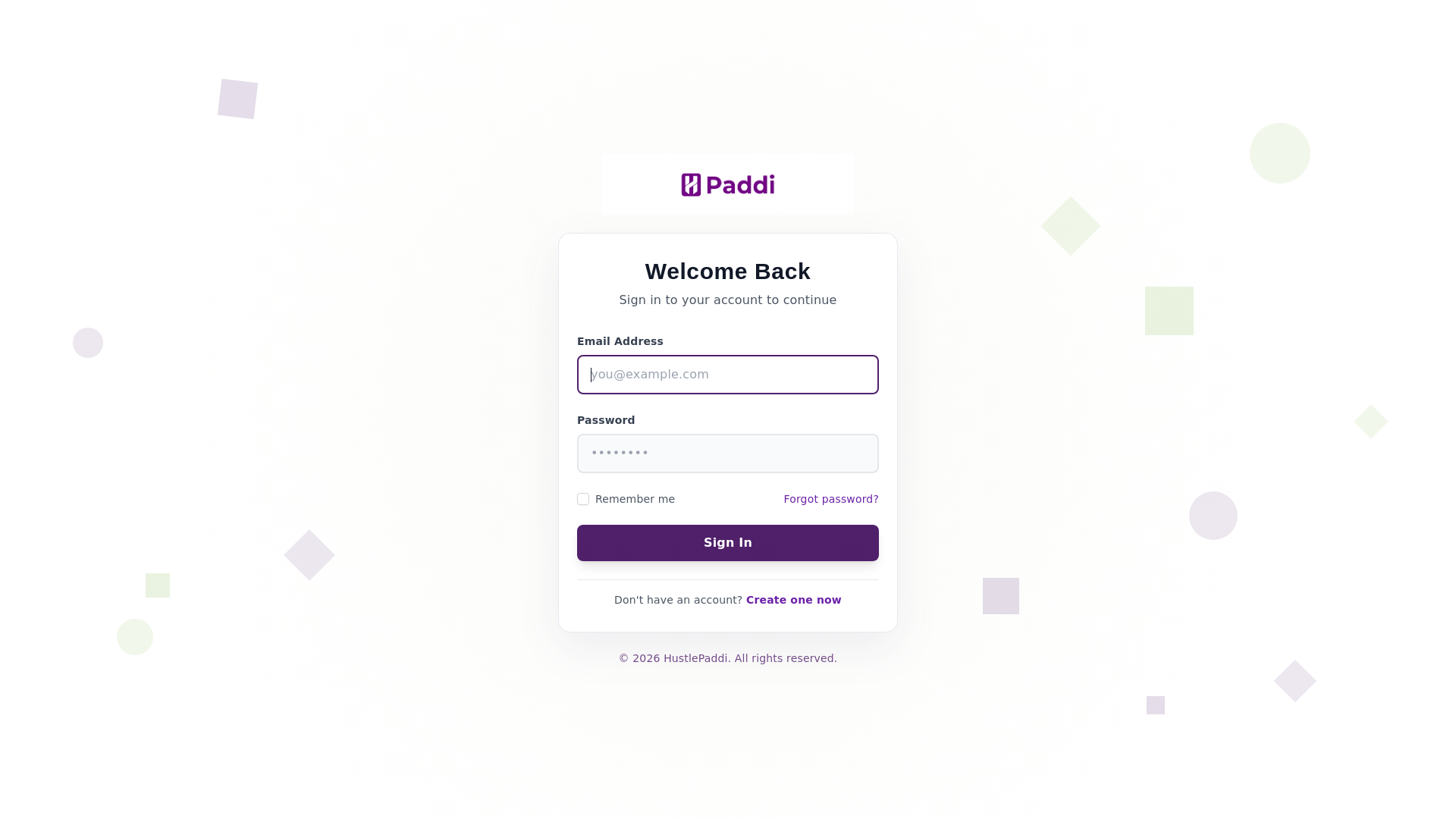 website screenshot of https://hustlepaddi.store/