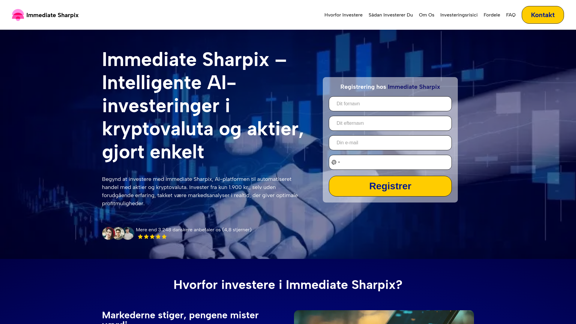 website screenshot of https://immediate-sharpixai.com