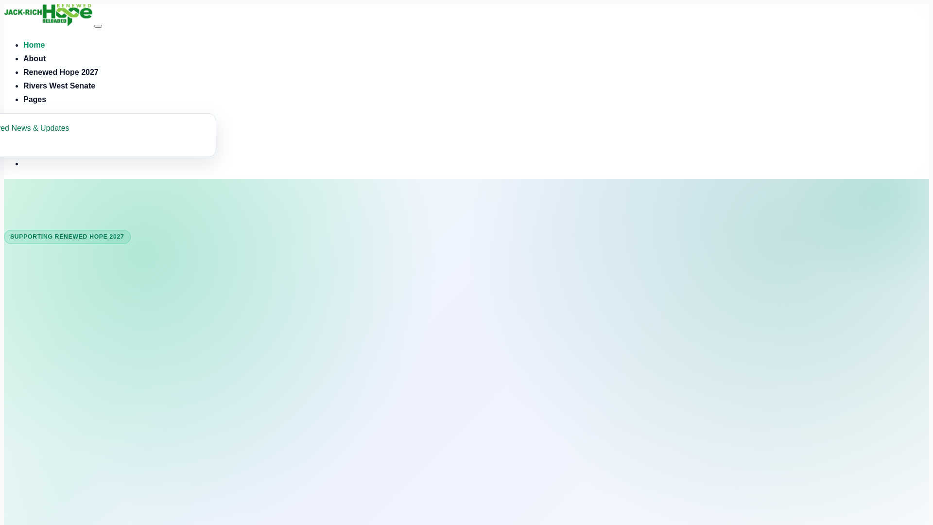 website screenshot of https://tinuburenewedhope.com/