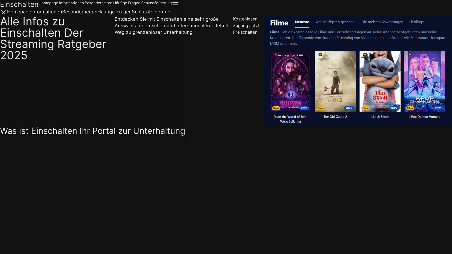 website screenshot of https://einschalten-slj7.pages.dev/
