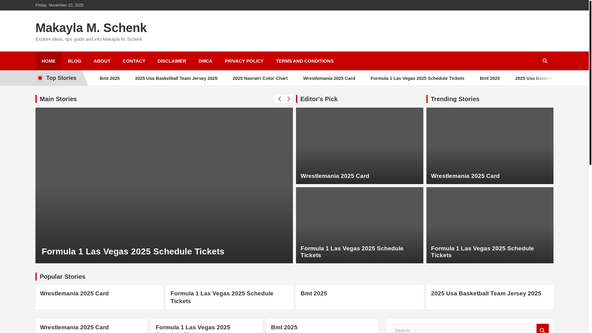 website screenshot of https://makaylamschenk.pages.dev/