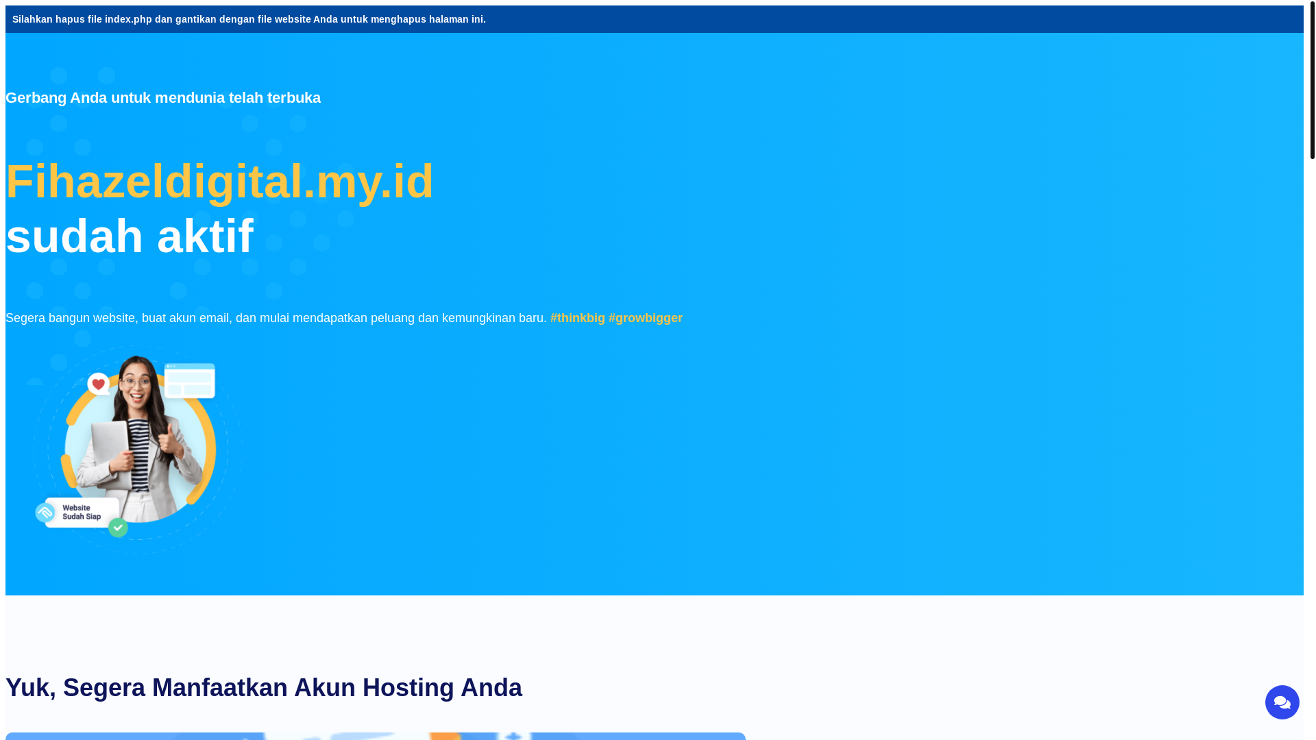 website screenshot of https://fihazeldigital.my.id/