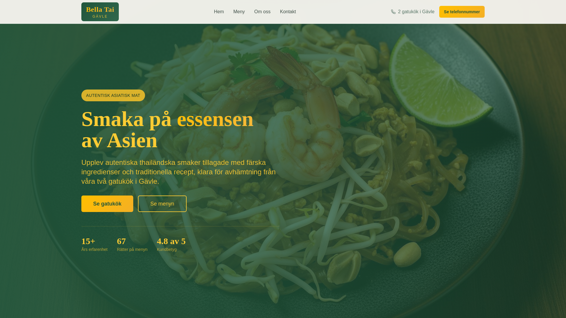 website screenshot of https://bellataigavle.se/