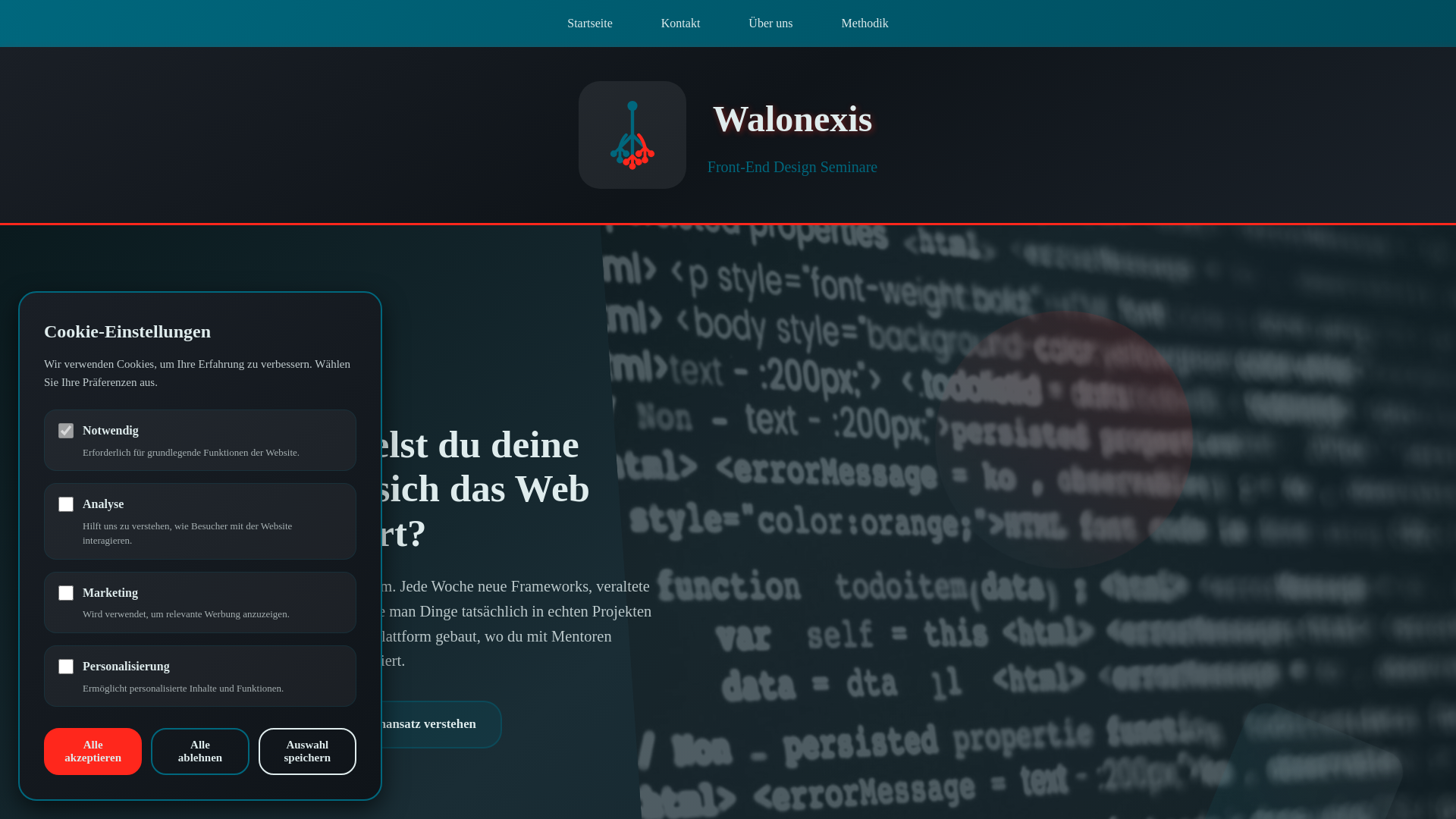 website screenshot of https://walonexis.sbs/