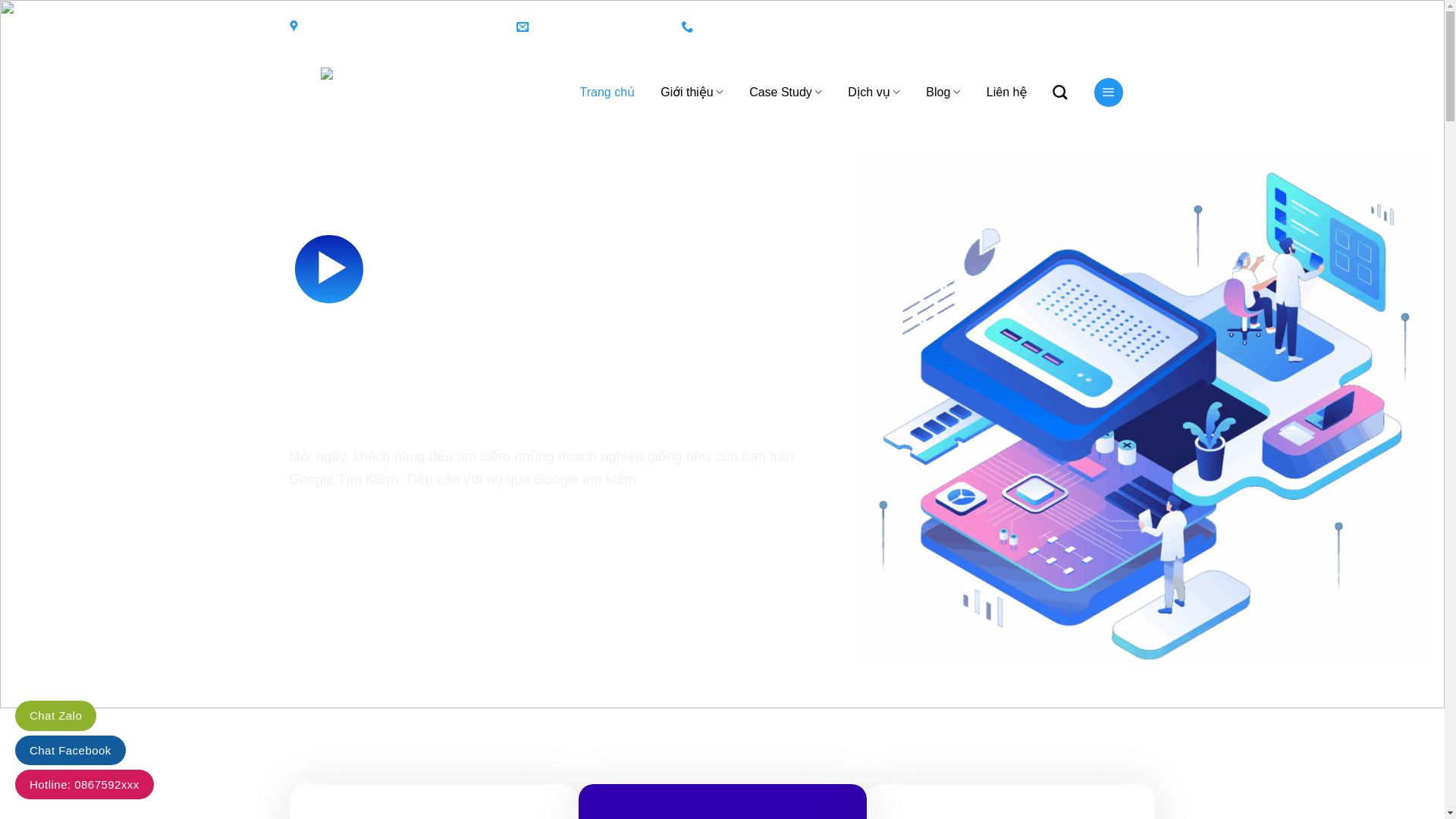 website screenshot of https://websitehcm.vn/