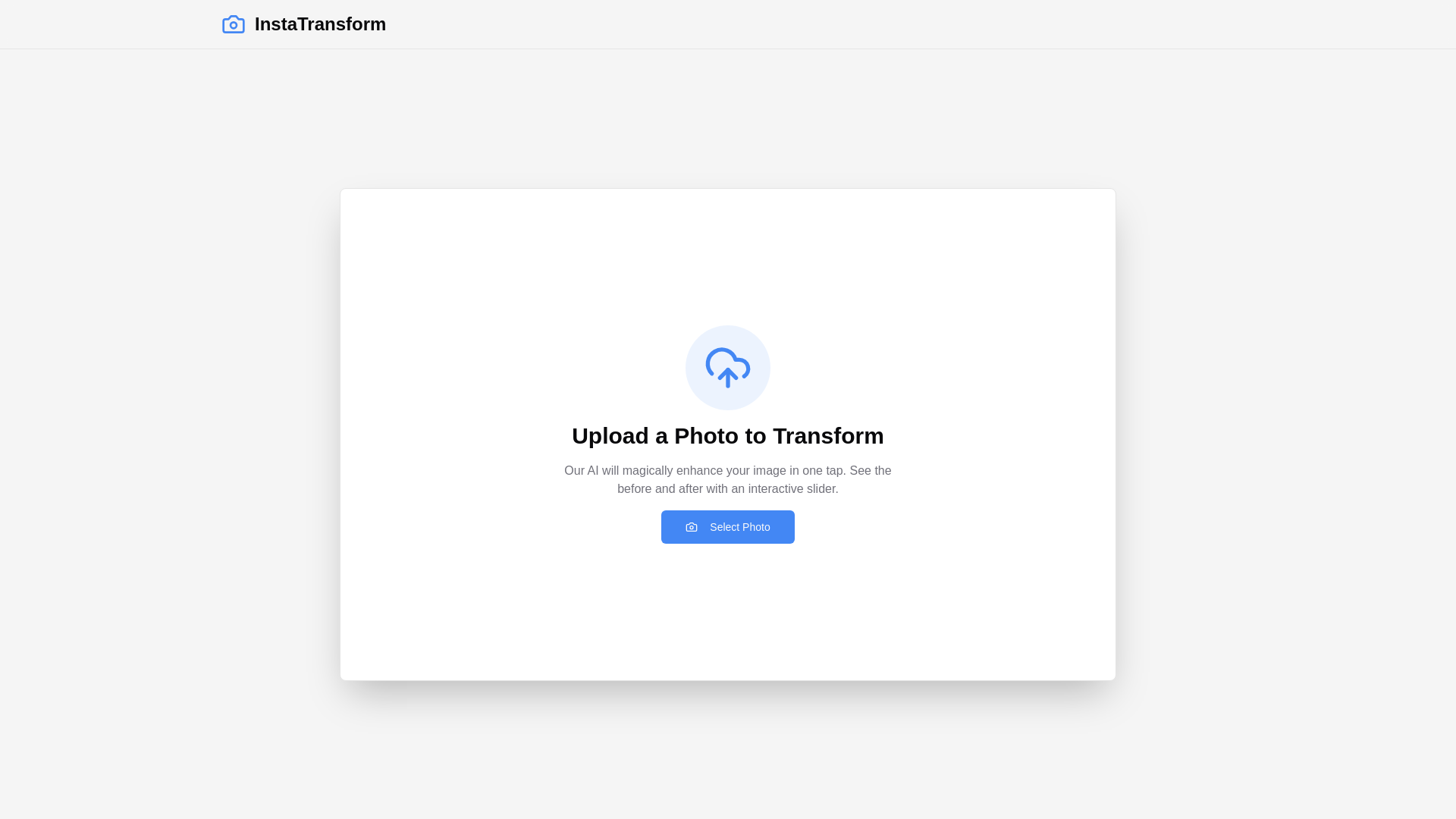 website screenshot of https://instatransform.site/