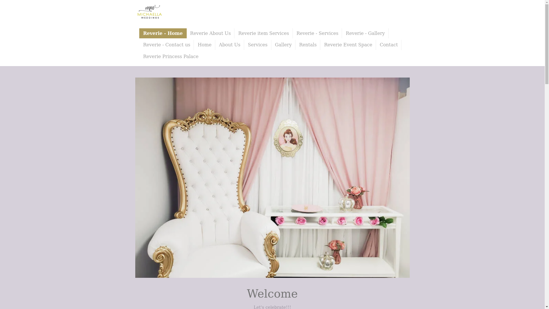 website screenshot of https://reverie-princesspalace.com/