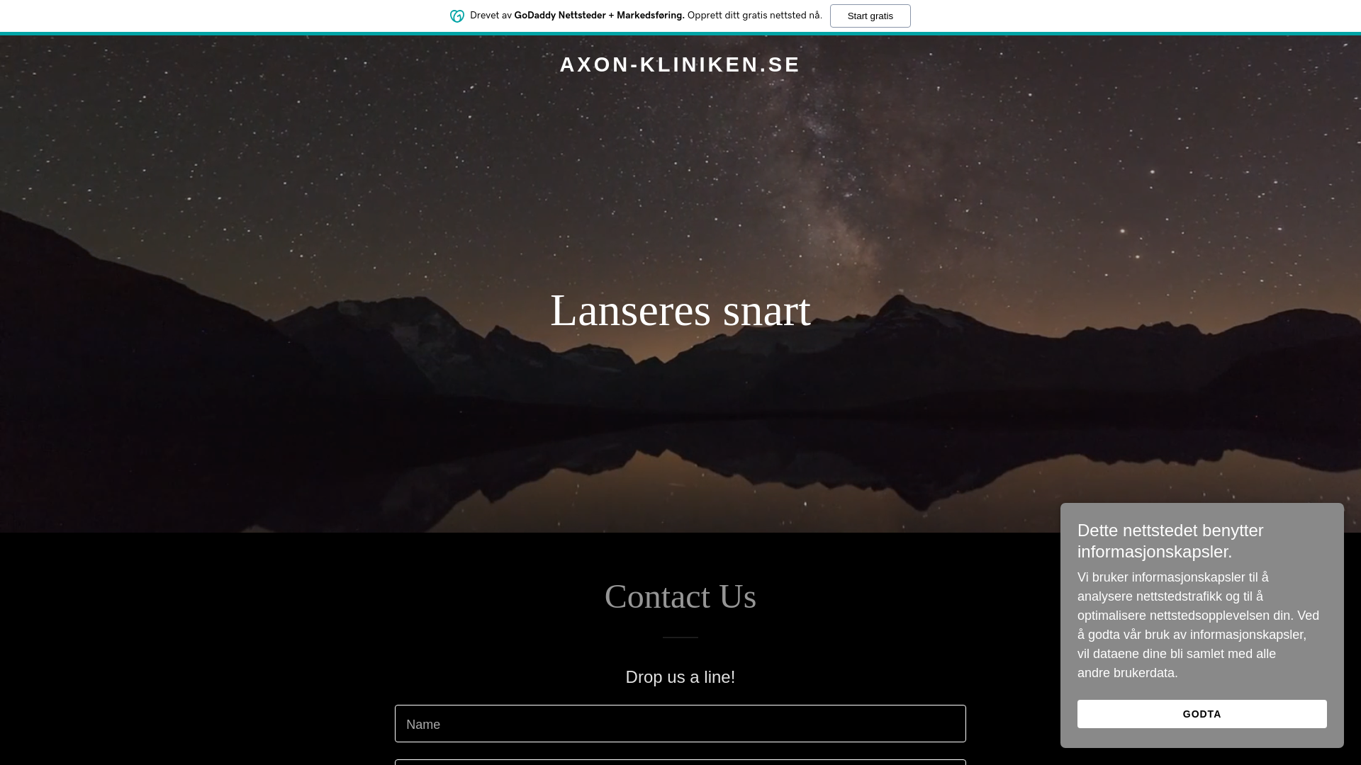 website screenshot of https://axon-kliniken.se/