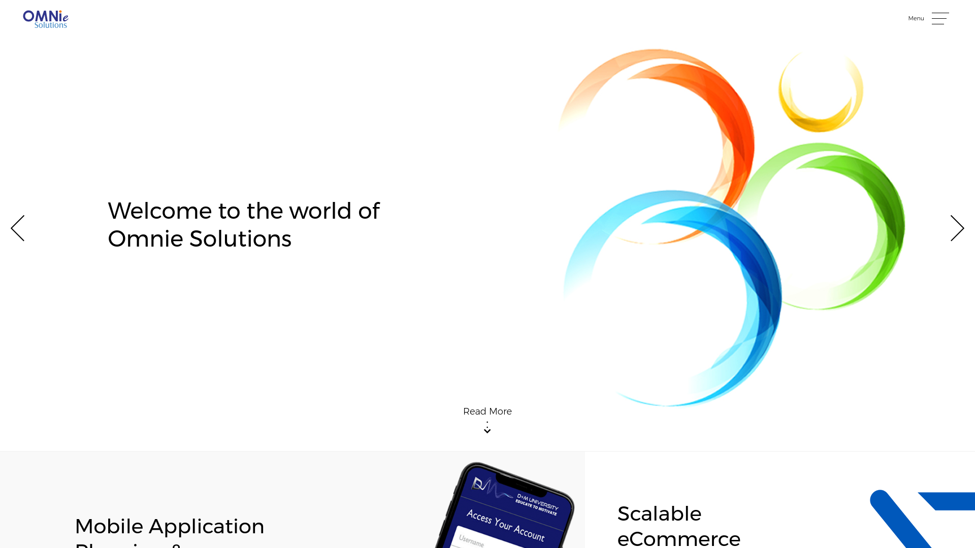 website screenshot of https://itsomniesolutions.com