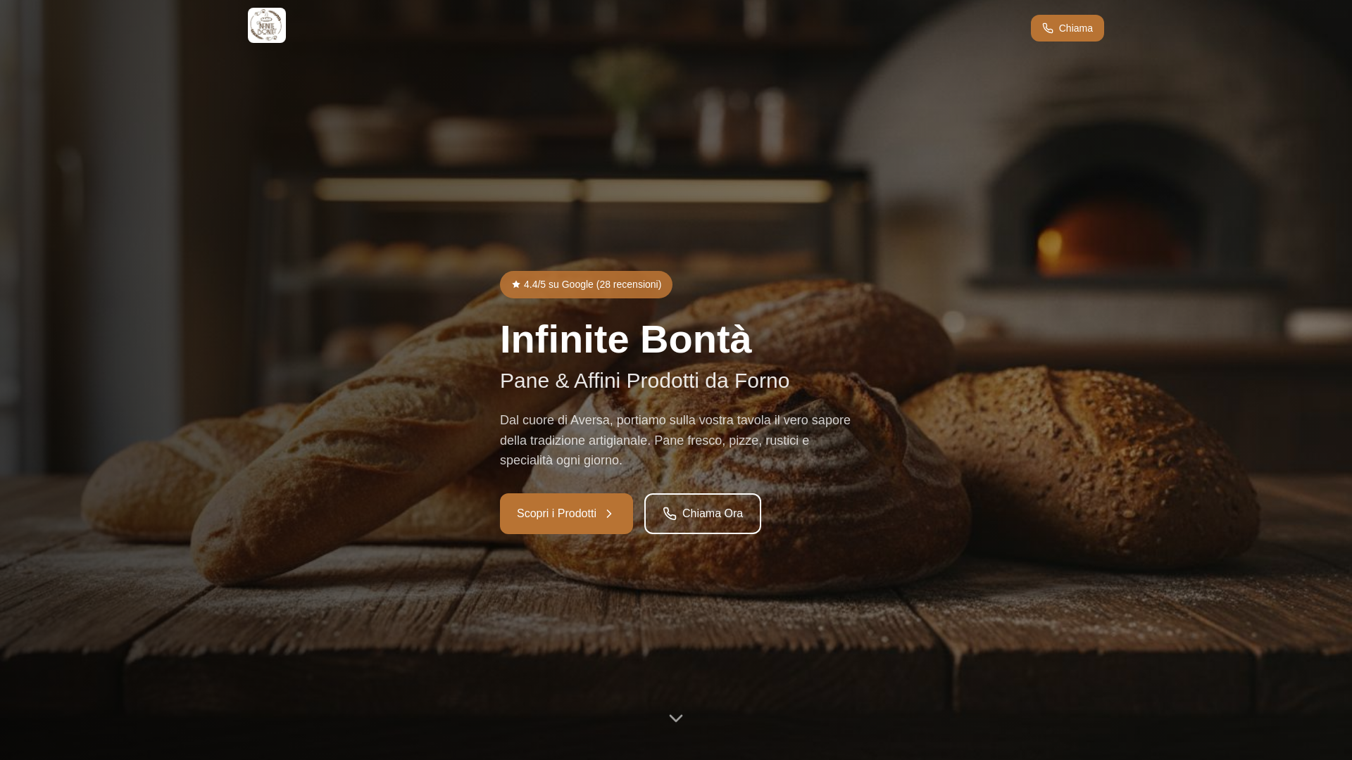 website screenshot of https://infinitebonta.it