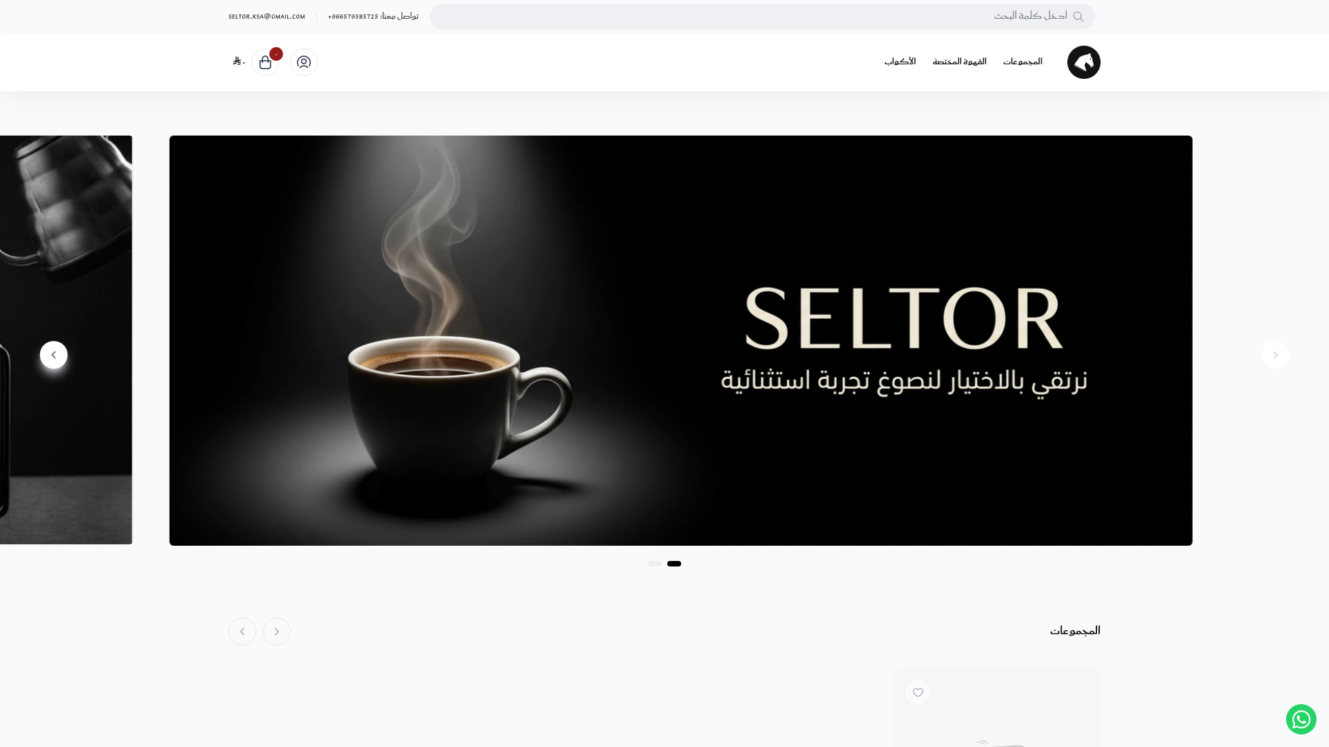 website screenshot of https://seltorksa.com/