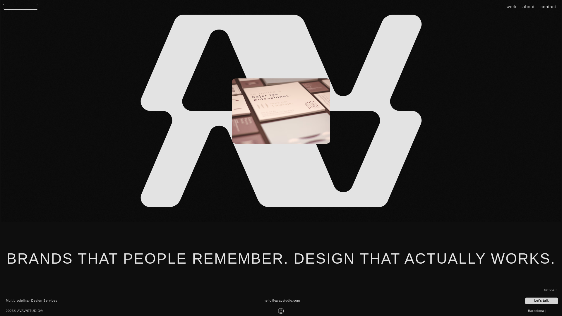 website screenshot of https://avavstudio.com