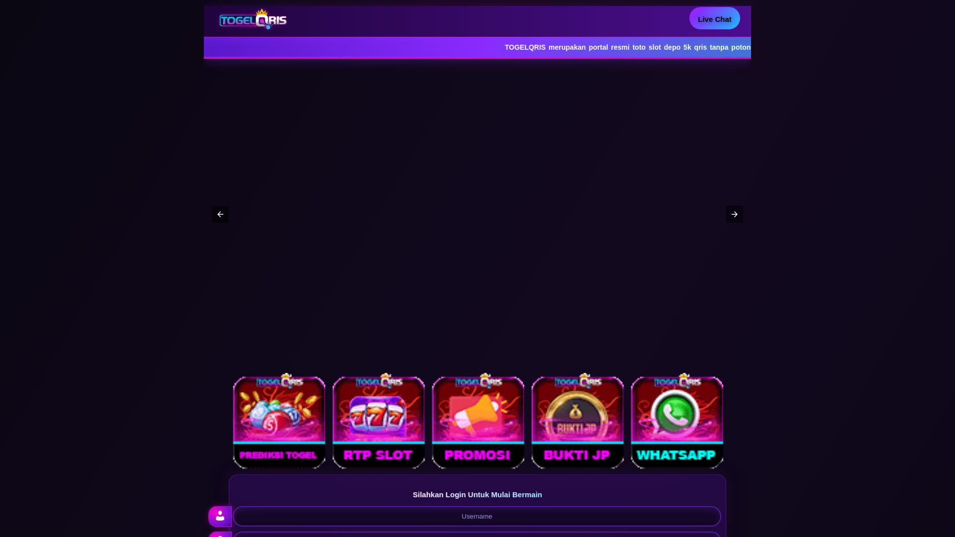 website screenshot of https://togelqris-unam.pages.dev/