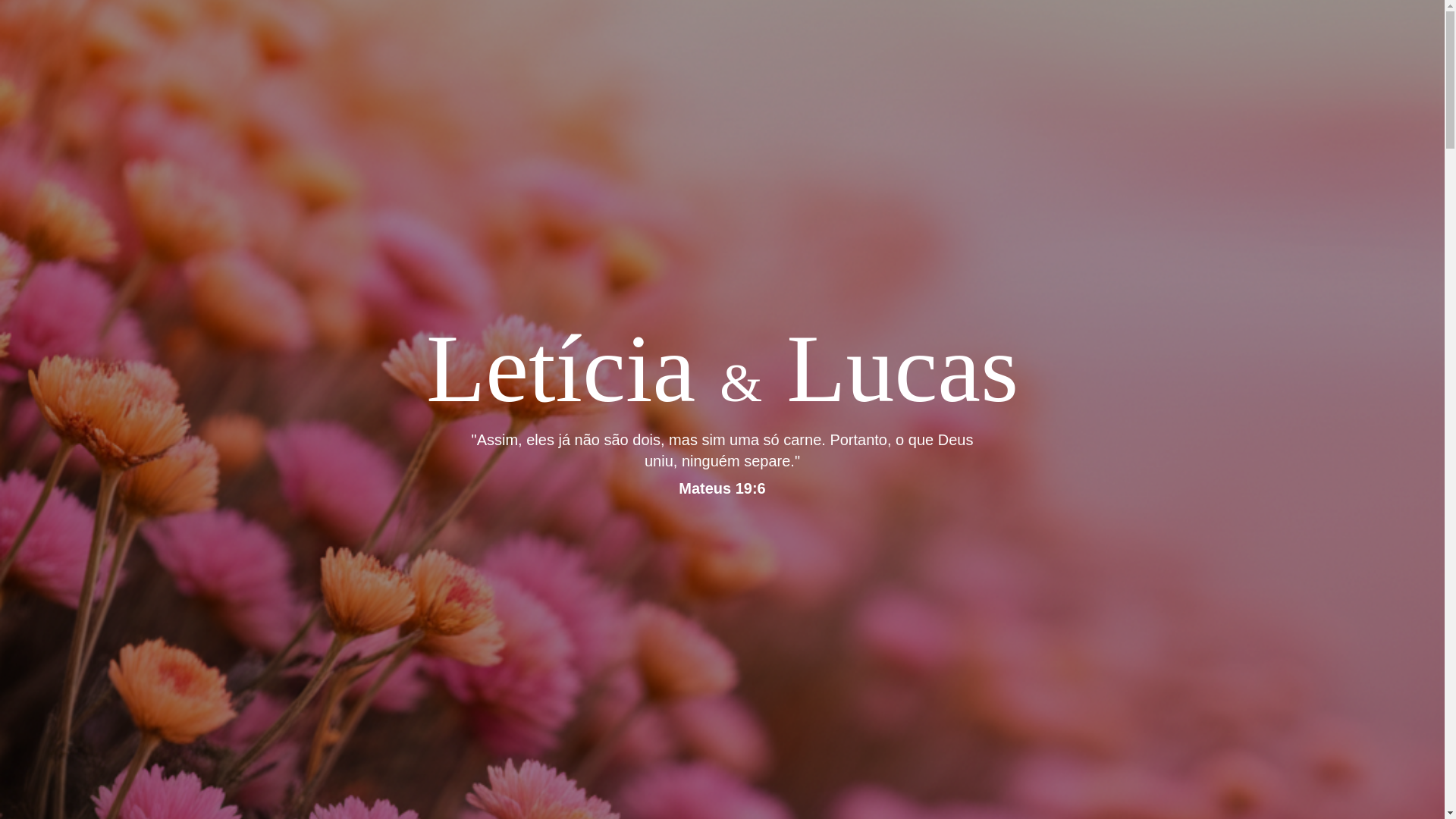 website screenshot of https://casamentolucasleticia.com.br/