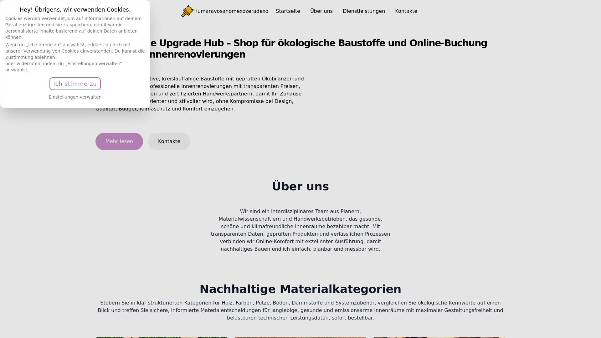 website screenshot of https://lumaravosanomexozeradexo.digital/