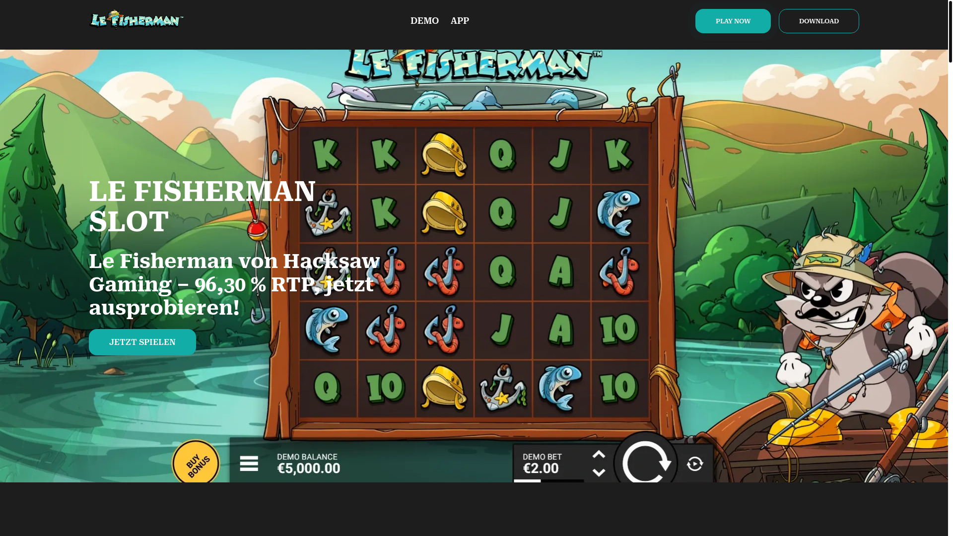 website screenshot of https://le-fisherman.de/