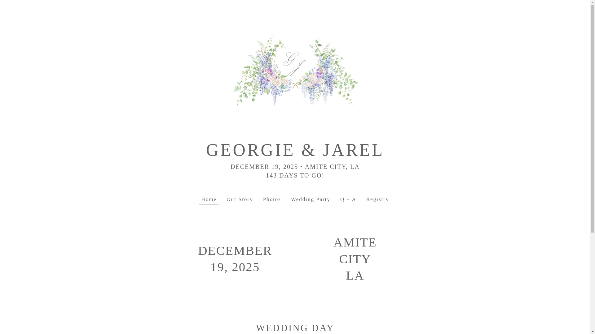 website screenshot of https://georgielovesjarel.com/