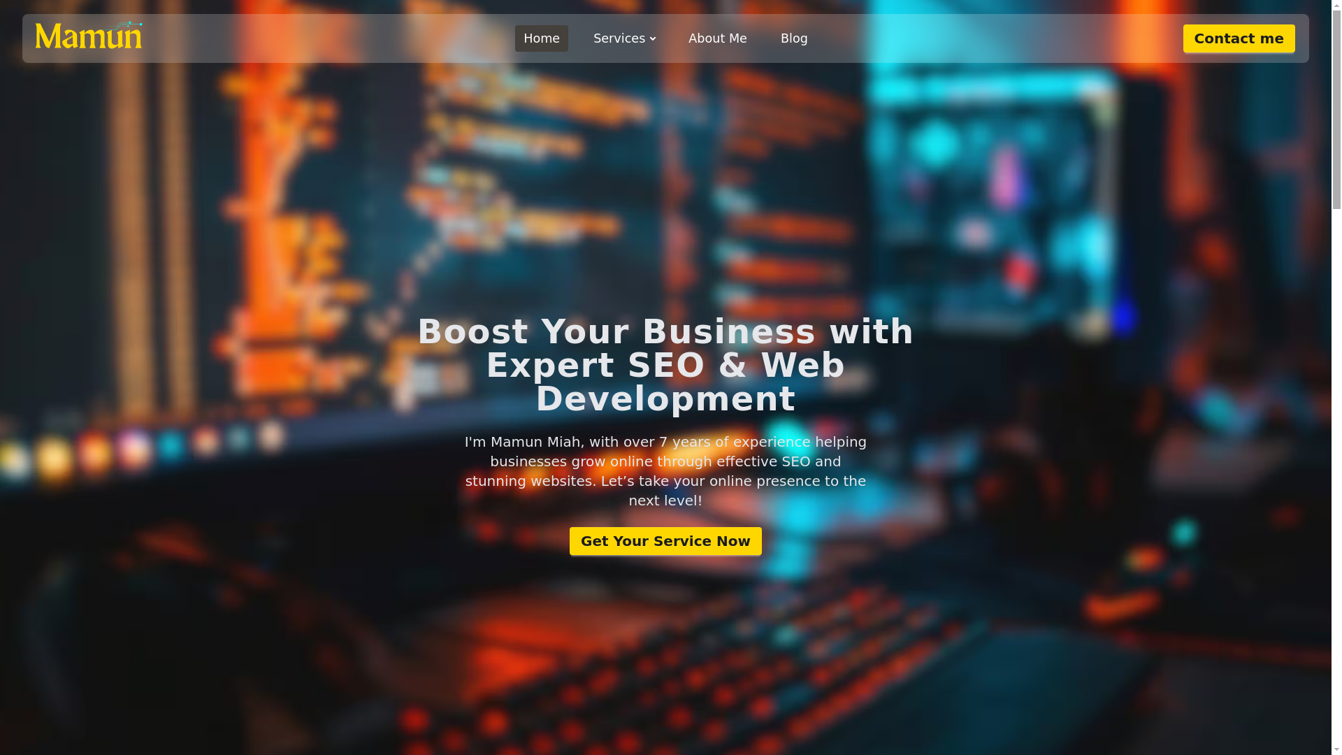 website screenshot of https://md-mamun-miah-wesite-next-js.pages.dev/