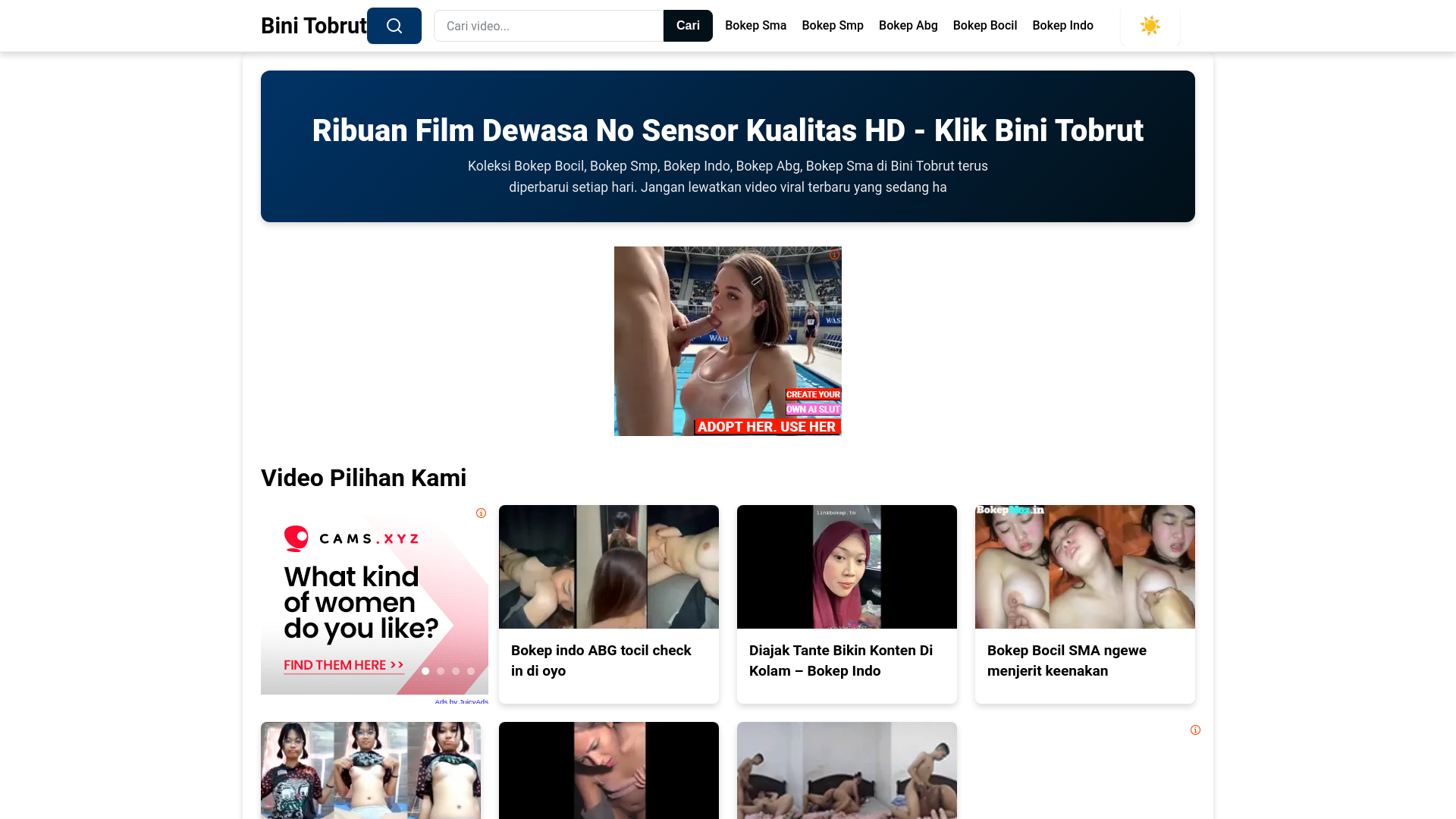 website screenshot of https://binitobrut.pages.dev/