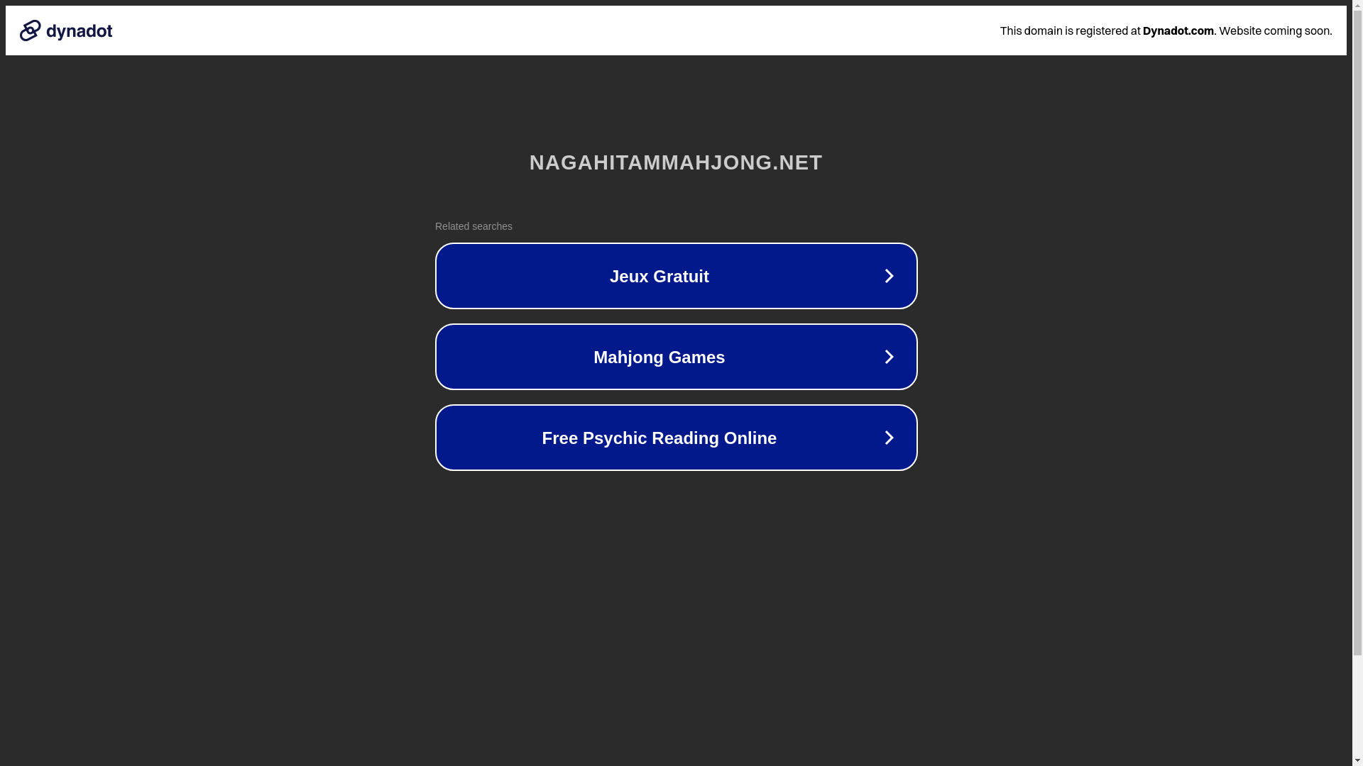 website screenshot of https://nagahitammahjong.net/