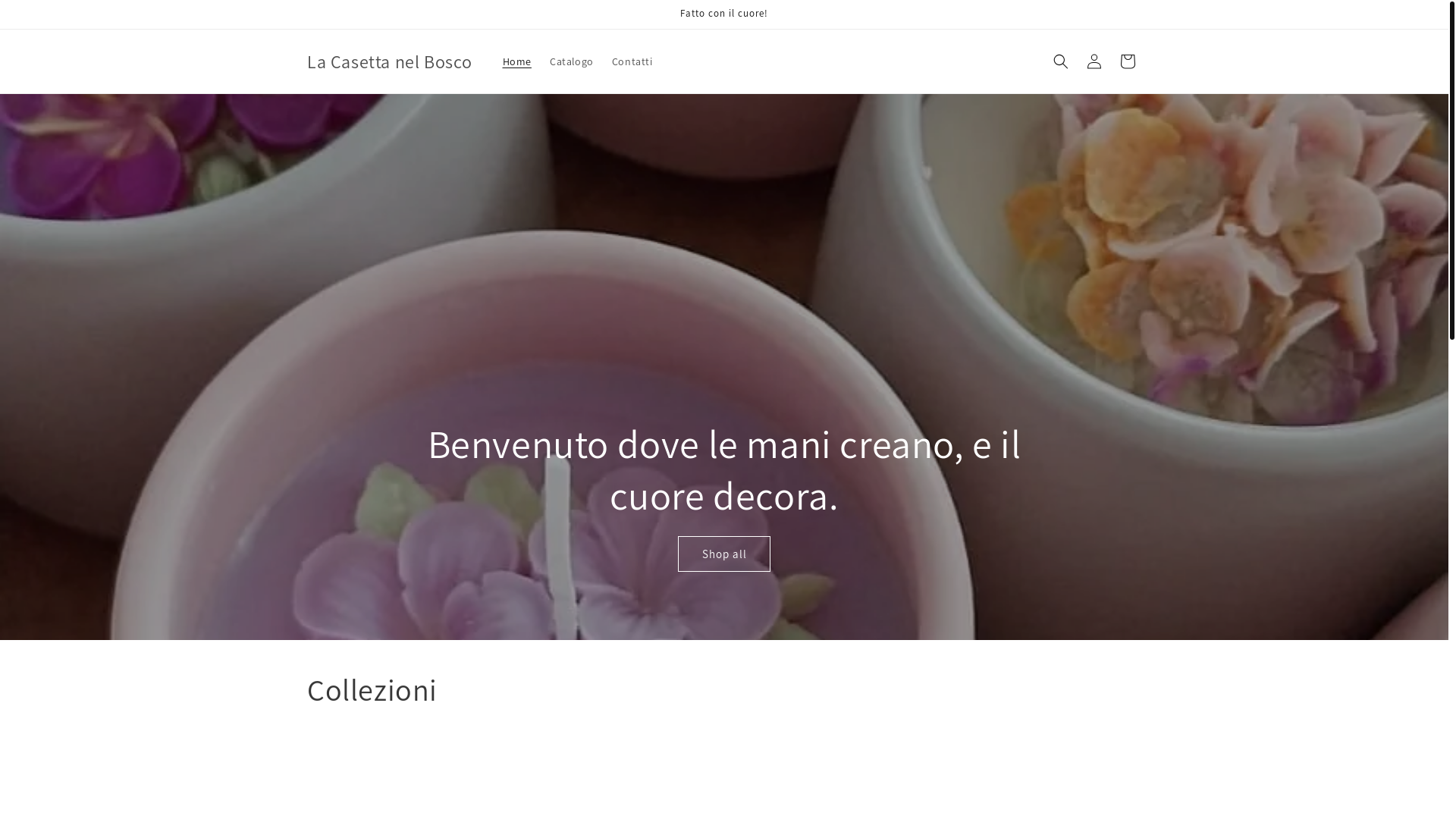 website screenshot of https://lacasettanelboscodilara.com/