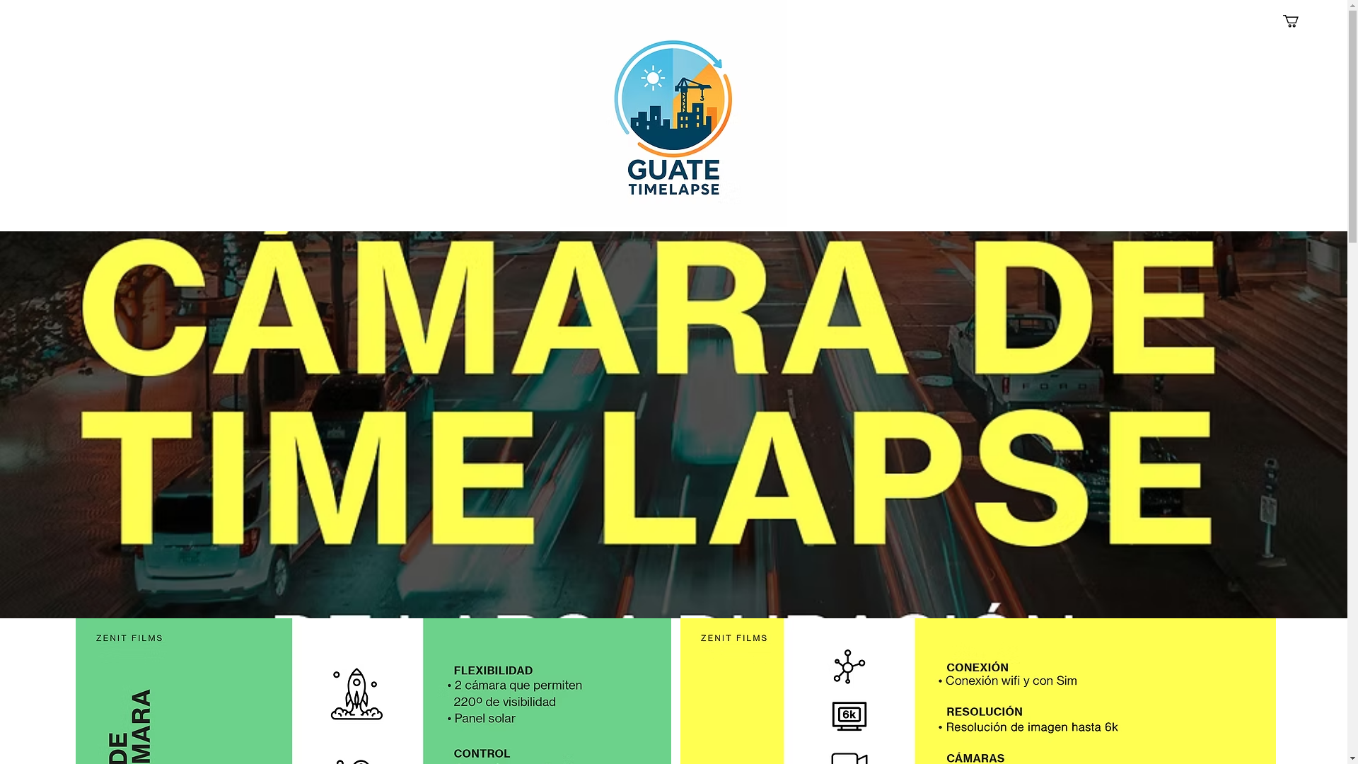 website screenshot of https://guatetimelapse.com/
