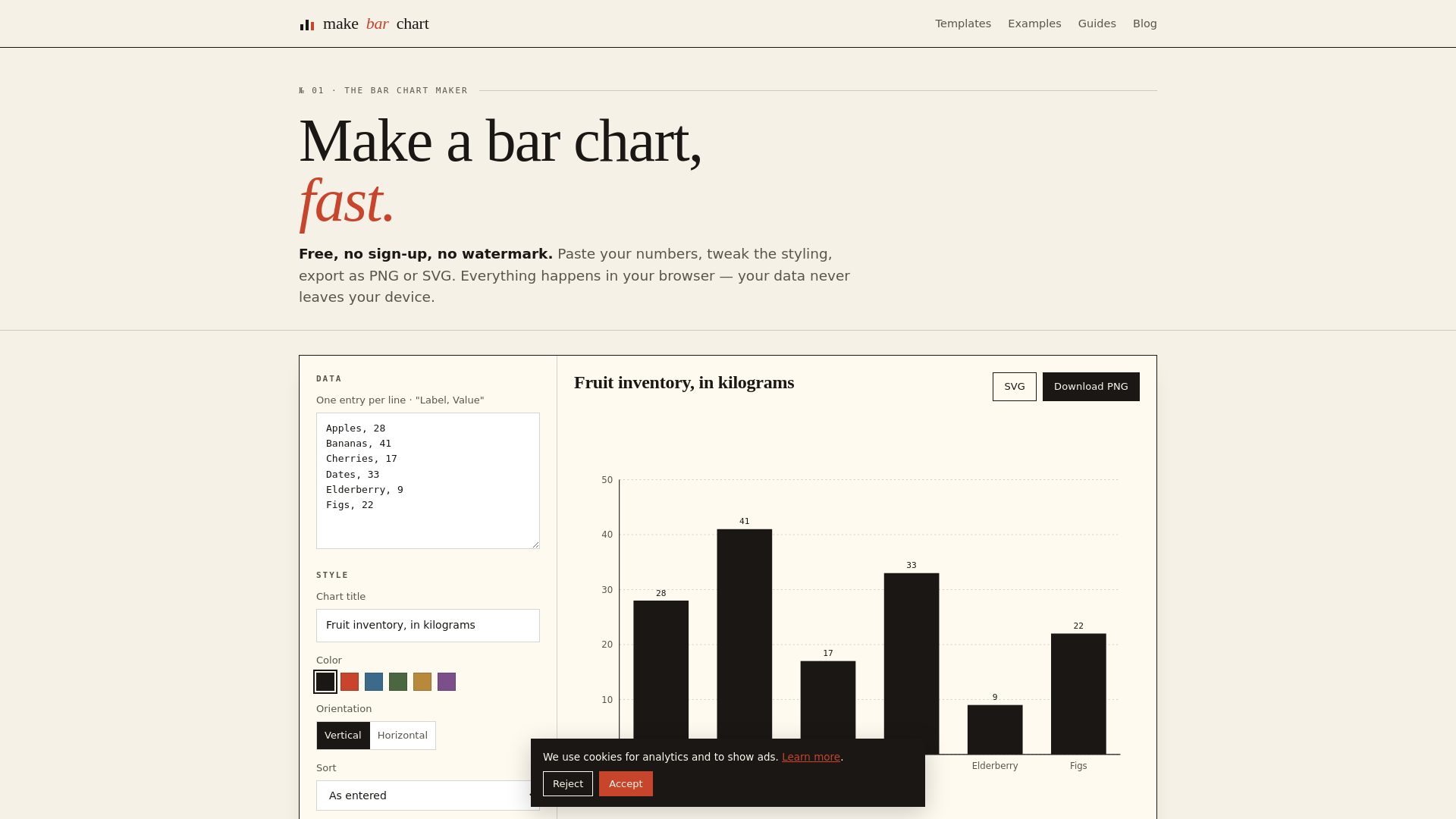website screenshot of https://makebarchart-com.pages.dev/