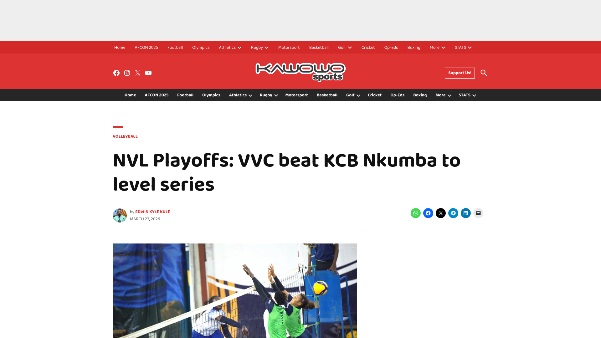 website screenshot of https://kawowo.com/2026/03/23/nvl-playoffs-vvc-beat-kcb-nkumba-to-level-series/