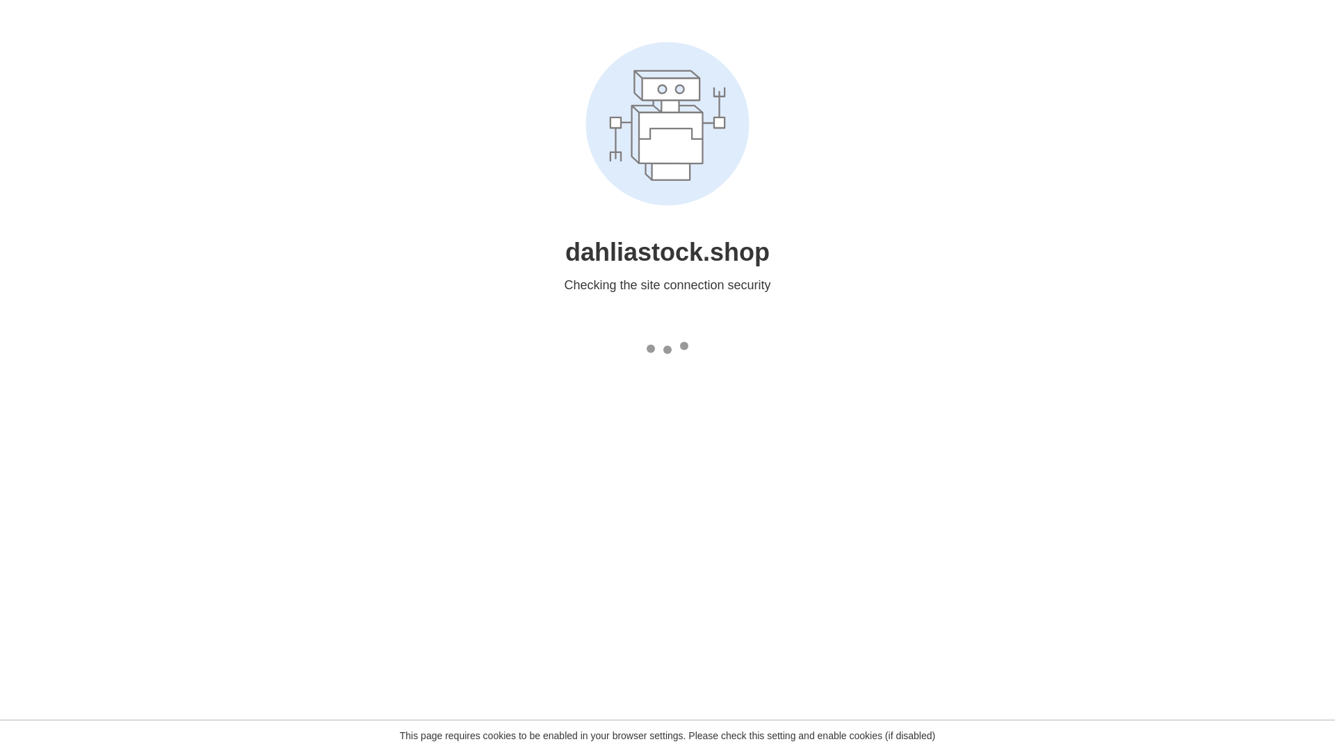 website screenshot of https://dahliastock.shop/