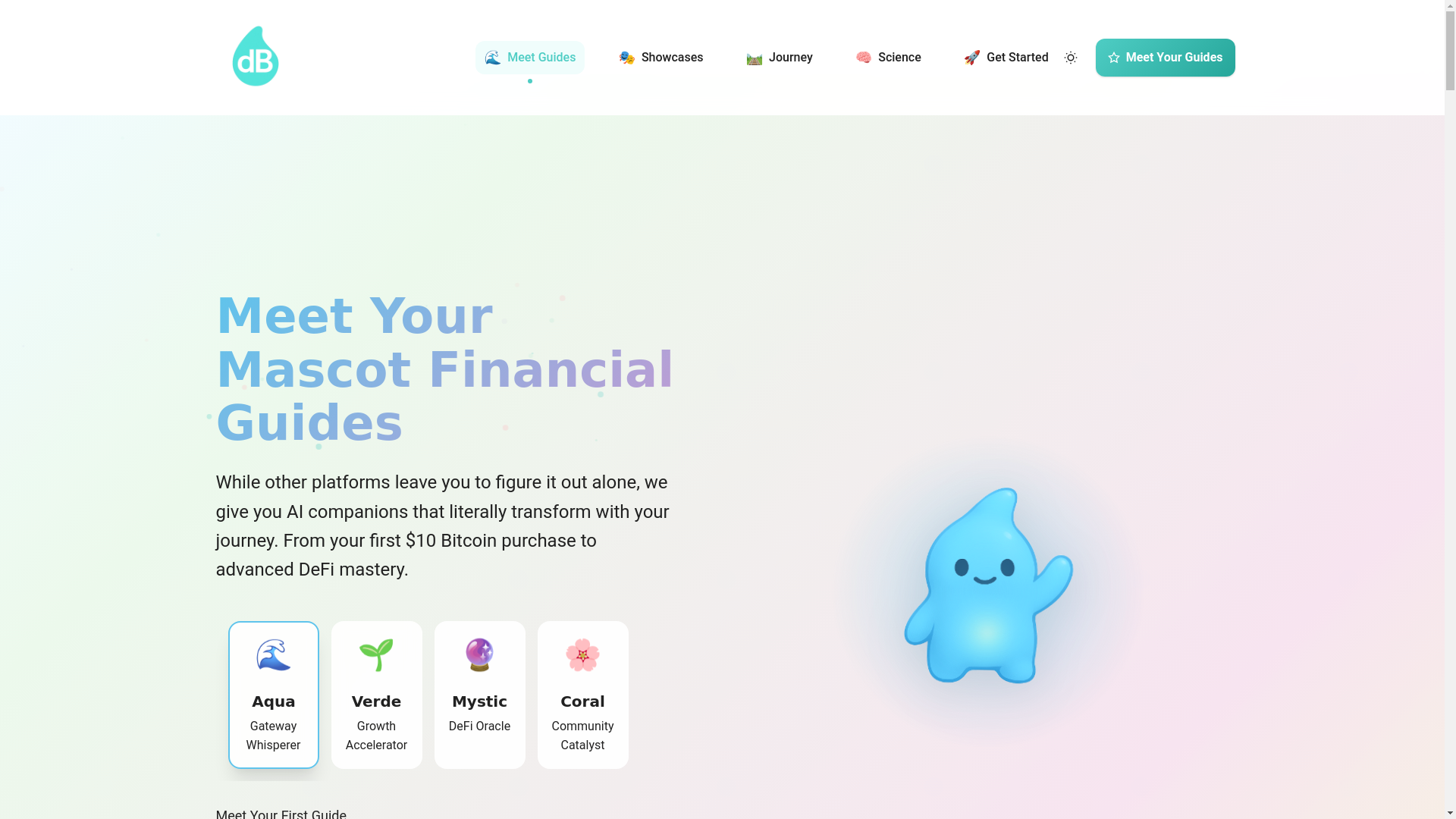 website screenshot of https://diboas-mascots.pages.dev/