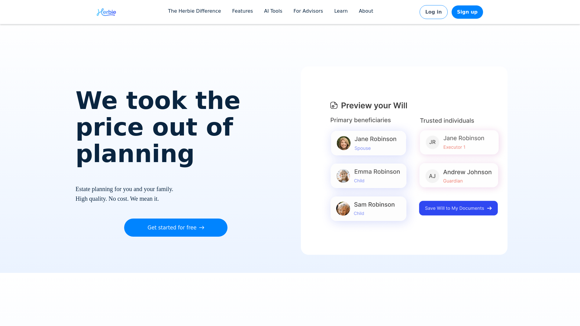 website screenshot of https://proherbieplan.com/