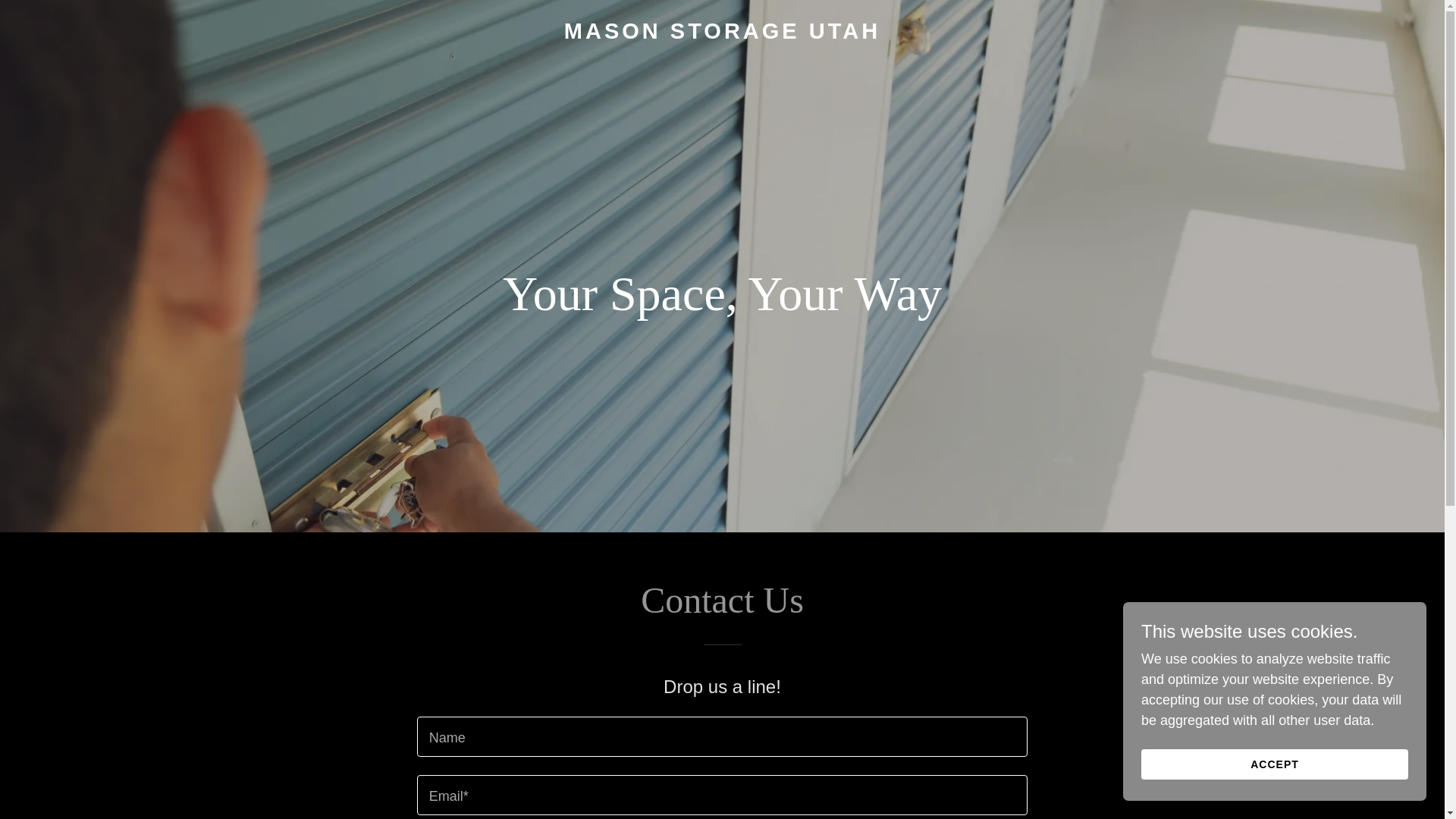 website screenshot of https://masonstorageutah.com/