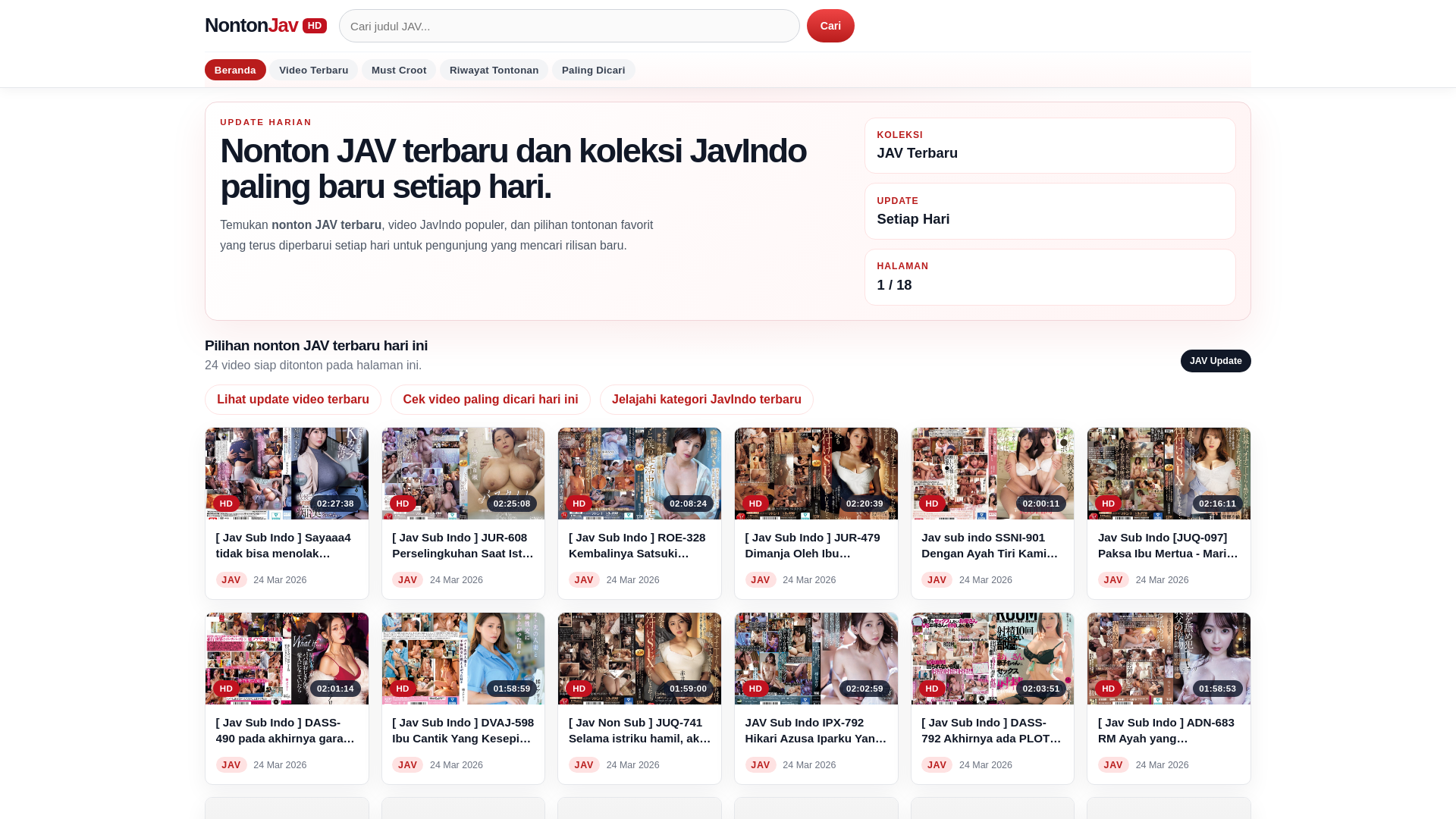 website screenshot of https://nontonjavhd1.pages.dev/