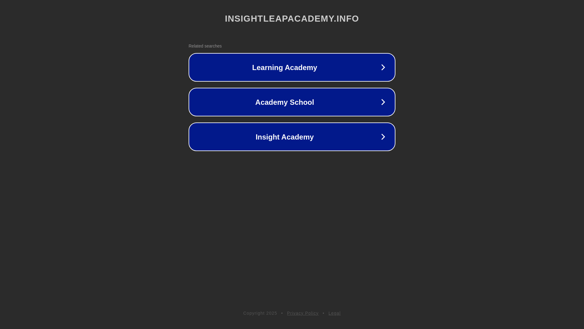 website screenshot of https://insightleapacademy.info/