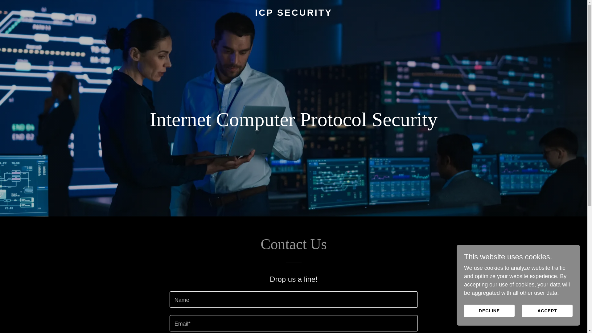 website screenshot of https://icpsecurity.xyz/