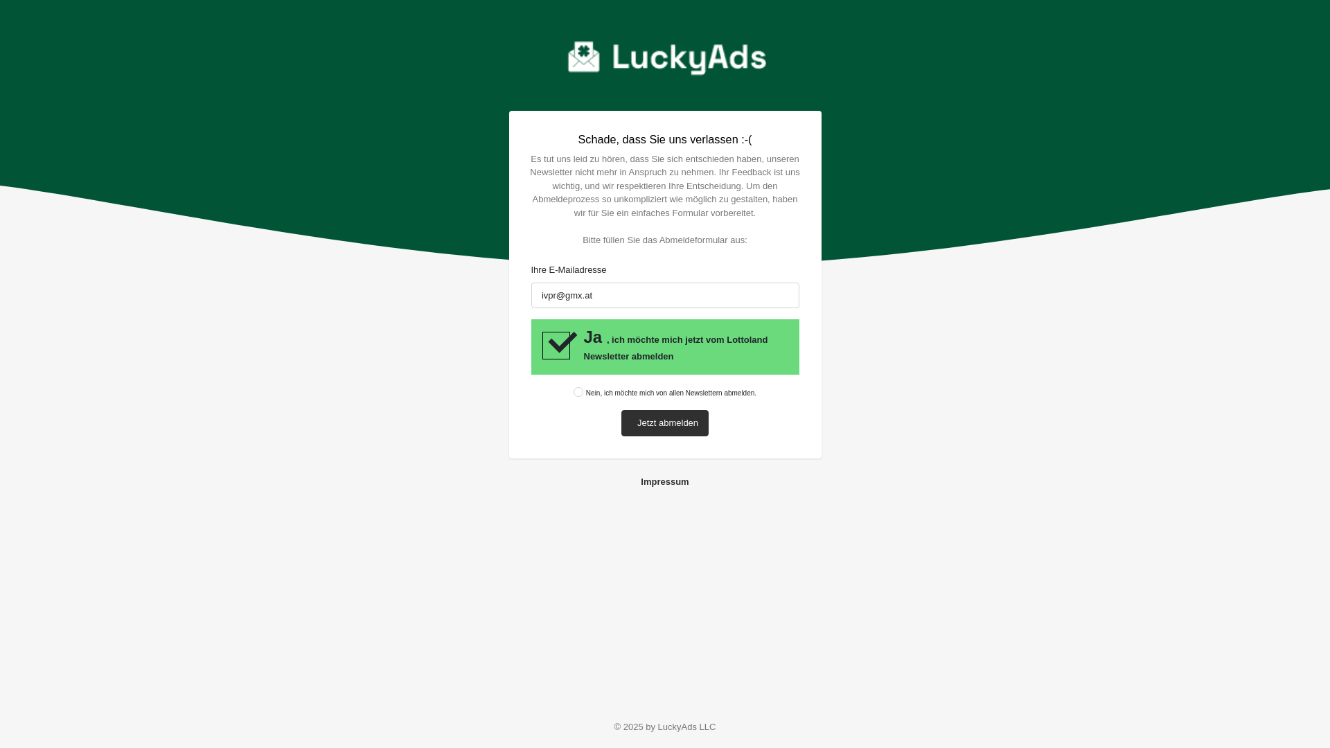 website screenshot of https://emails.luckyads.net/notifications/edit/1/14/6146/70eefad5555286e7812c59cfb4e880ba/Lottoland