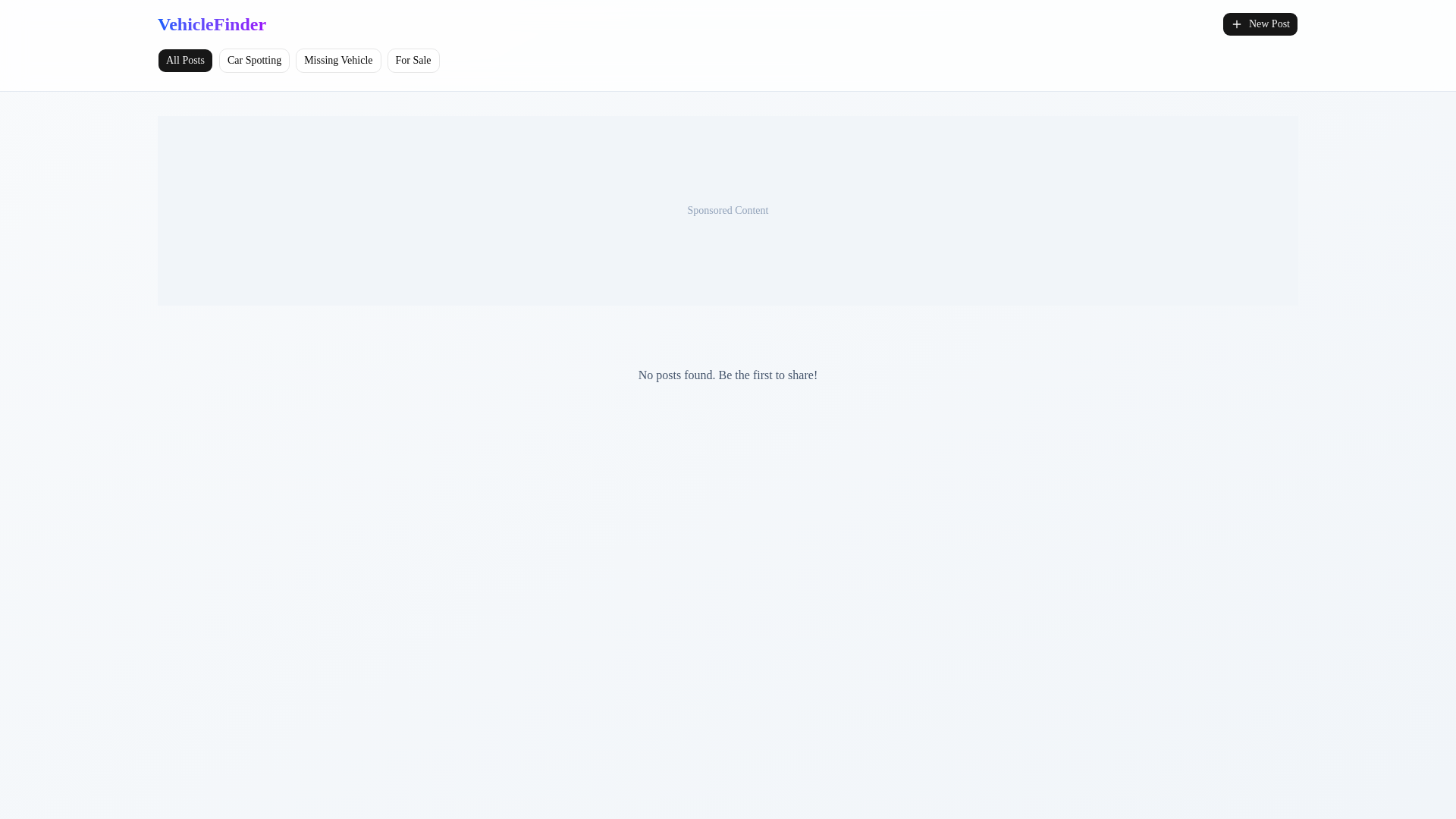 website screenshot of https://vehiclefinder-web.pages.dev/