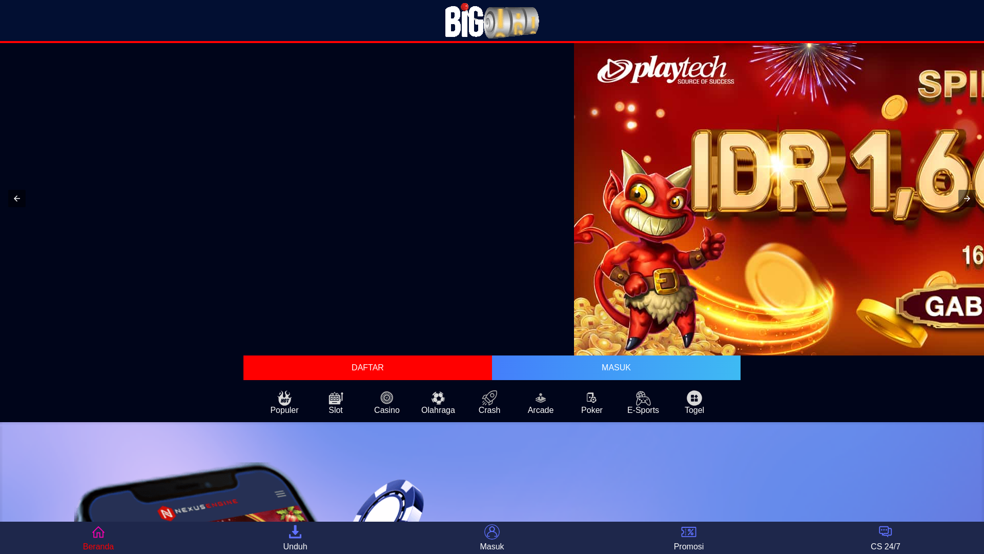 website screenshot of https://portal-slot-online-e5y.pages.dev/
