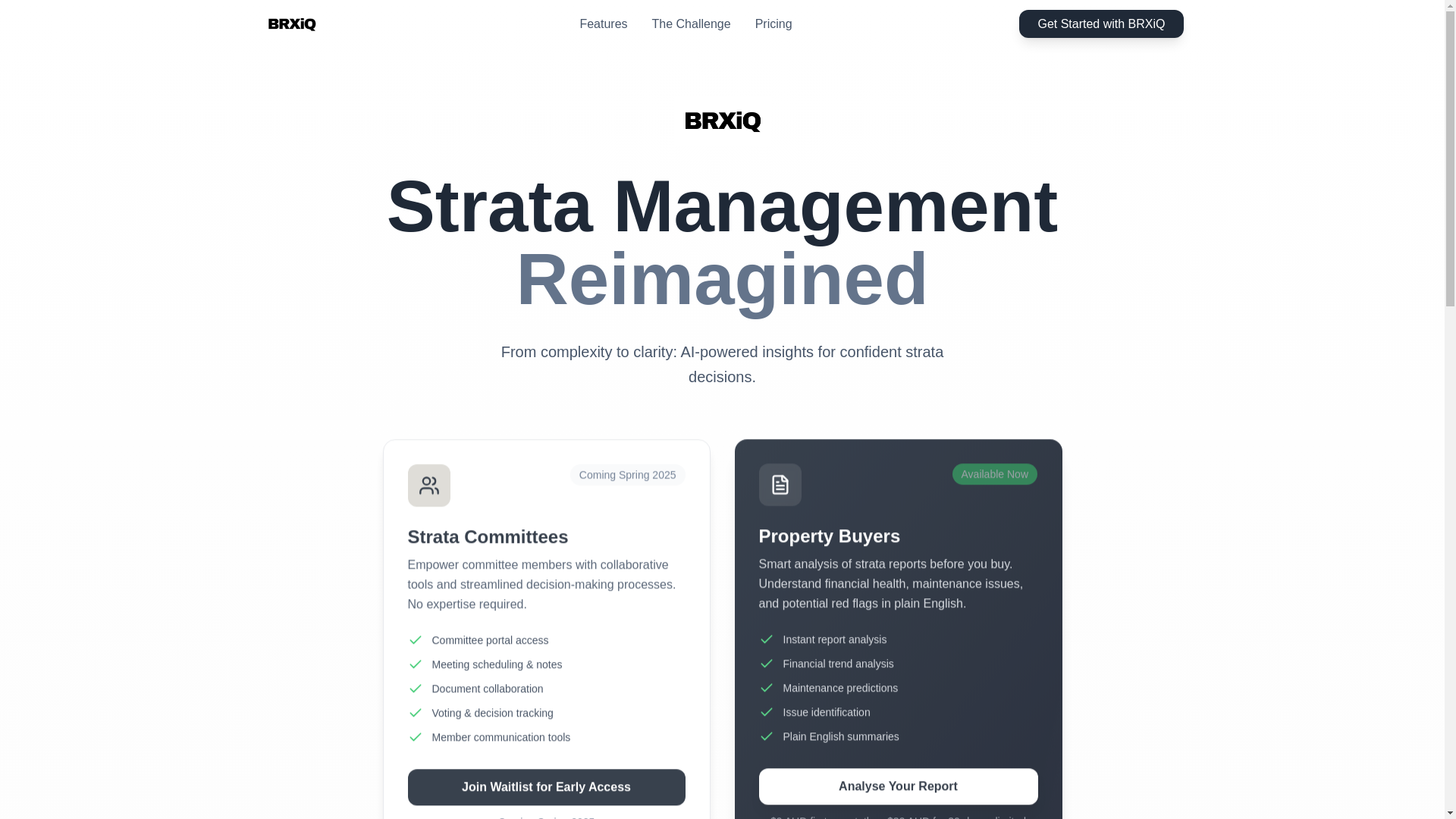 website screenshot of https://brxiq-landing.pages.dev/