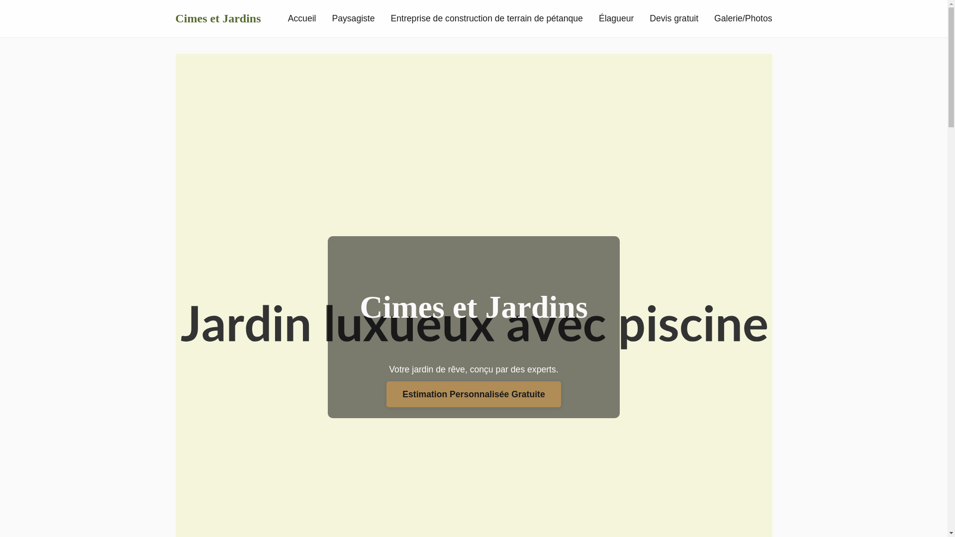 website screenshot of https://cimes-jardins-demo.pages.dev/